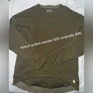 Nobull quilted sweater xs